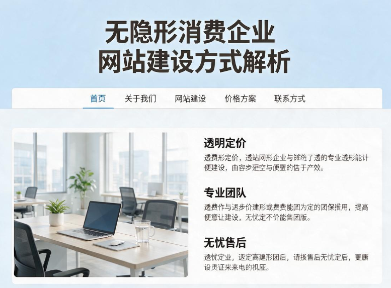 无隐形消费企业网站建设